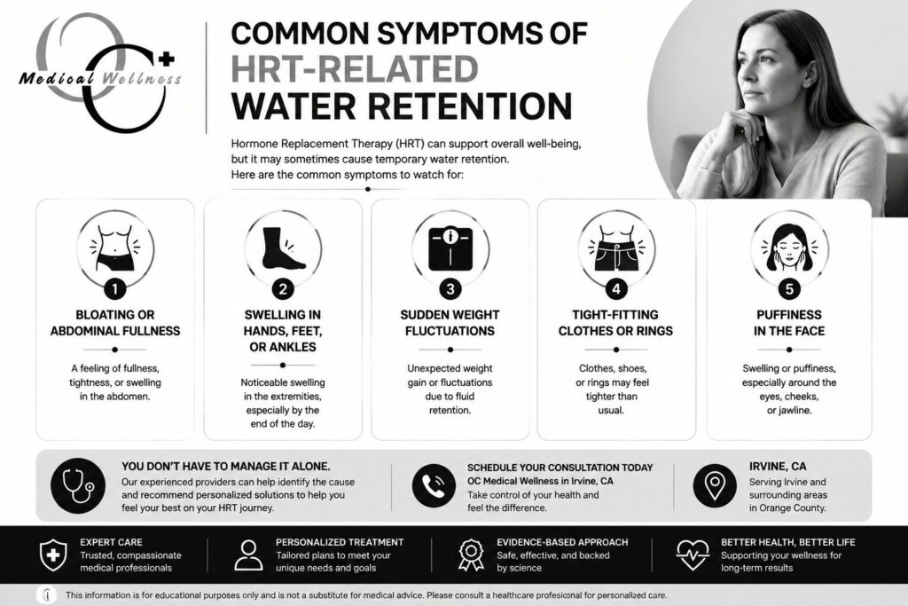 Common Symptoms of HRT-Related Water Retention