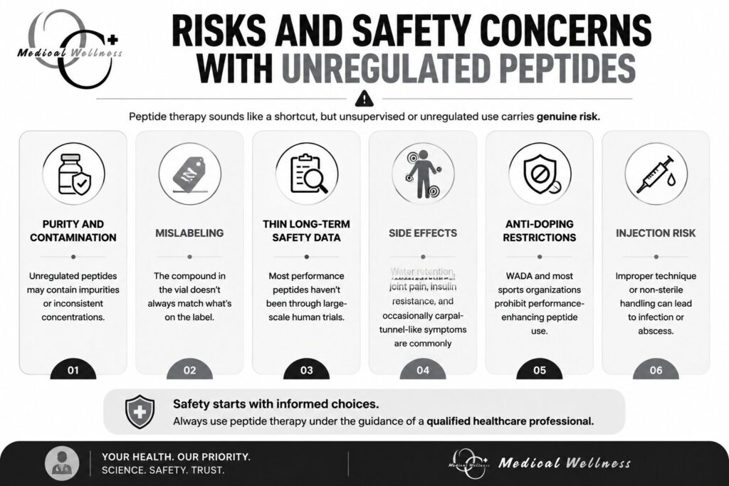 Risks and Safety Concerns With Unregulated Peptides