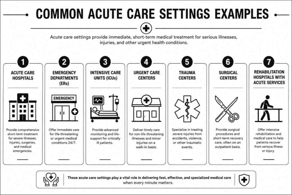 Common Acute Care Settings Examples