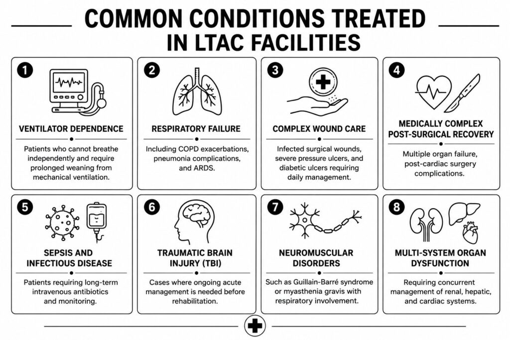Common Conditions Treated in LTAC Facilities