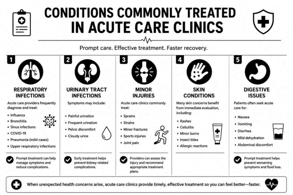 Conditions Commonly Treated in Acute Care Clinics