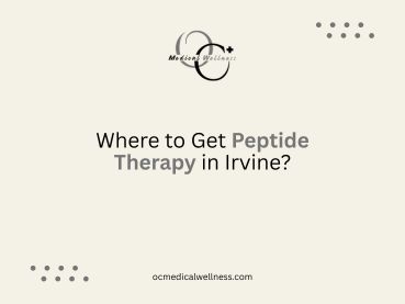Where to Get Peptide Therapy in Irvine?