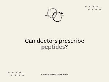 Can doctors prescribe peptides?