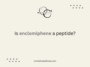 Is enclomiphene a peptide?